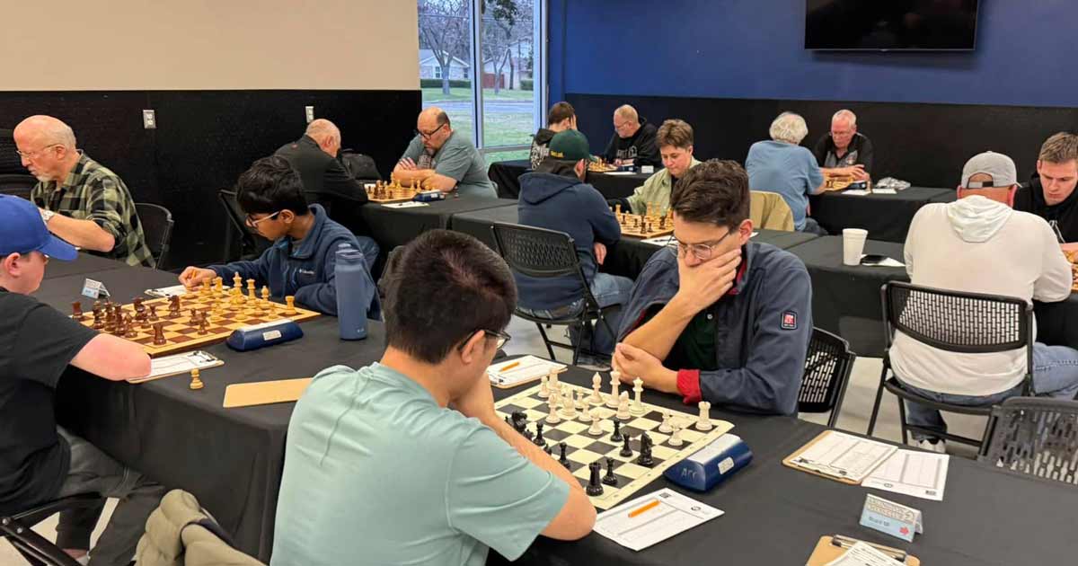 Players in the Arlington Chess Club Open